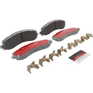 Brembo Brake Pad, Xtra Severe Duty, Fmsi Number D2225-9464, Ceramic, Set of 4, With Pad Wear Sensor/ Mounting Hardware/ Brake Lubricant – P23195SD