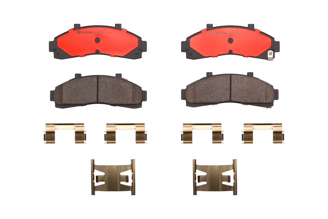 Brembo Brake Pad, Nao, Fmsi Number D652-7532, Ceramic, Set of 4, With Hardware – P24041N
