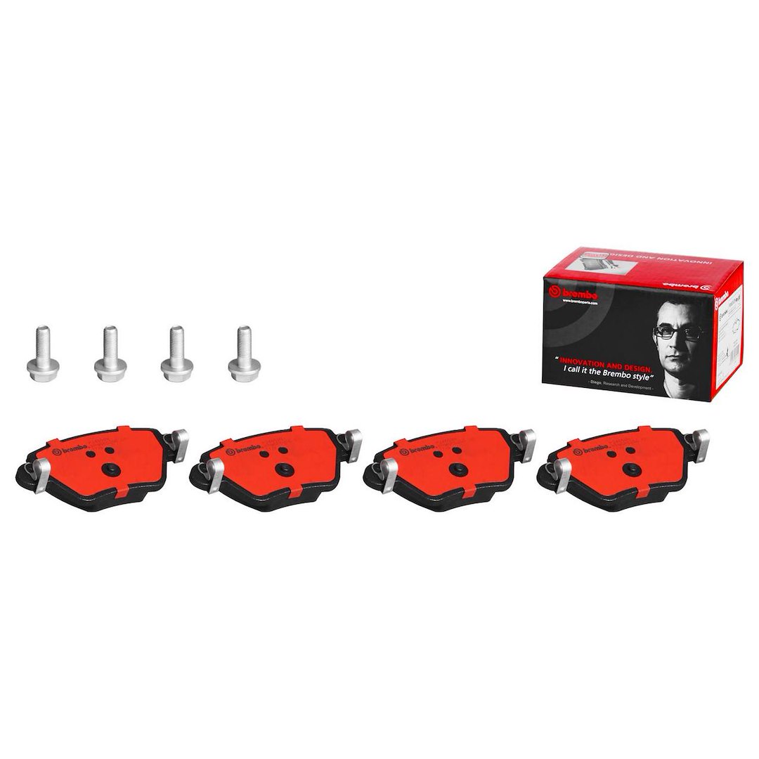 Brembo Brake Pad, Nao, Fmsi Number D911-7790, Ceramic, Set of 4, With Hardware – P24059N
