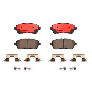 Brembo Brake Pad, Nao, Fmsi Number D1454-8653, Ceramic, Set of 4, With Hardware – P24072N