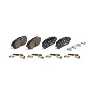 Brembo Brake Pad, Xtra Line, Fmsi Number D1454-8653/ D1454-8738/ D1961-8653, Low-Metallic, Set of 4, With Mounting Hardware – P24072X