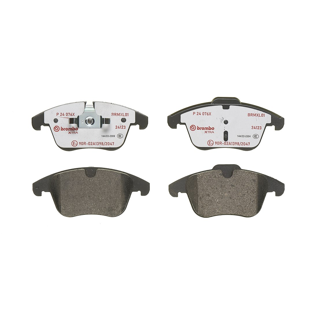 Brembo Brake Pad, Xtra Line, Fmsi Number D1306-8421, Low-Metallic, Set of 4 – P24076X