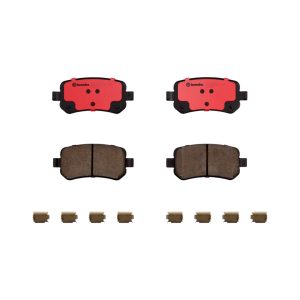Brembo Brake Pad, Nao, Fmsi Number D1021-7926, Ceramic, Set of 4, With Hardware – P24080N
