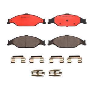 Brembo Brake Pad, Nao, Fmsi Number D804-7675, Ceramic, Set of 4, With Hardware – P24082N
