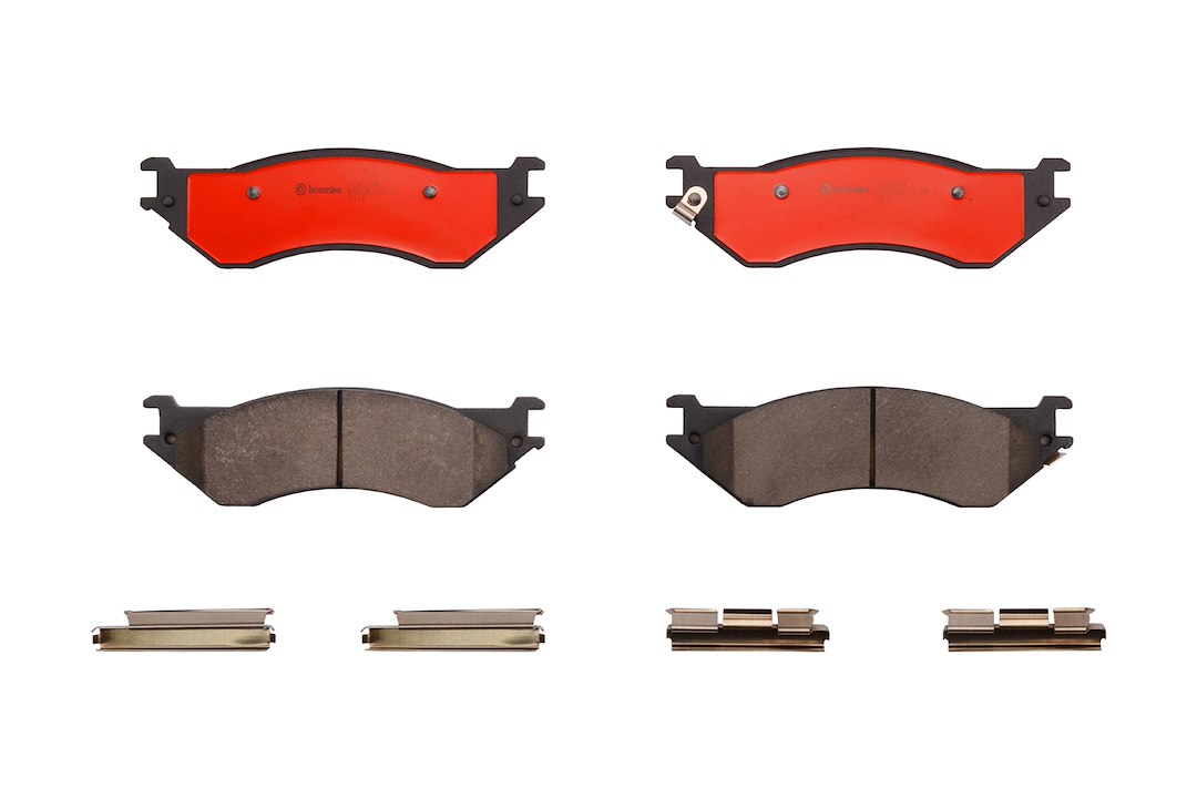 Brembo Brake Pad, Nao, Fmsi Number D702-7576, Ceramic, Set of 4, With Hardware – P24103N