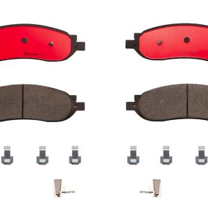 Brembo Brake Pad, Nao, Fmsi Number D1068-7973, Ceramic, Set of 4, With Hardware – P24118N