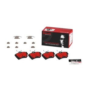 Brembo Brake Pad, Nao, Fmsi Number D627-7504, Ceramic, Set of 4, With Hardware – P24133N
