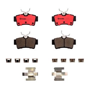 Brembo Brake Pad, Nao, Fmsi Number D627-7504, Ceramic, Set of 4, With Hardware – P24133N