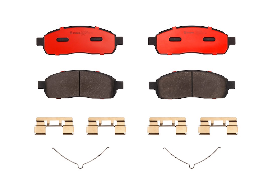 Brembo Brake Pad, Nao, Fmsi Number D1083-7915, Ceramic, Set of 4, With Hardware – P24135N