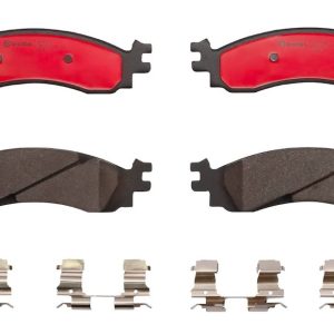 Brembo Brake Pad, Nao, Fmsi Number D1158-8268, Ceramic, Set of 4, With Hardware – P24136N