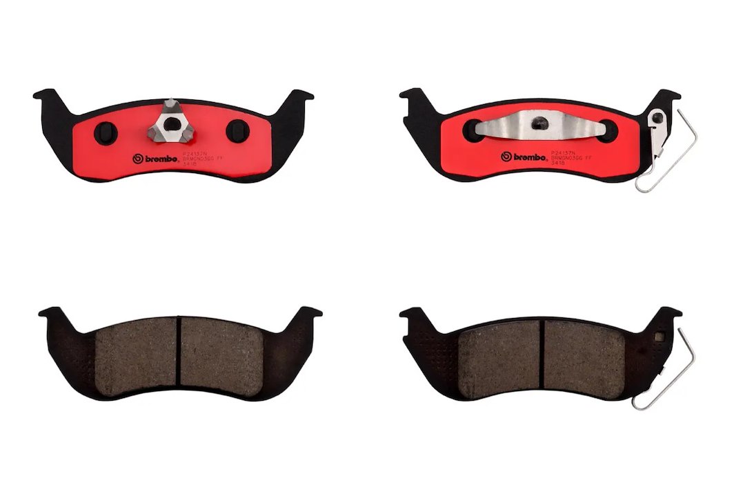 Brembo Brake Pad, Nao, Fmsi Number D1040-7944, Ceramic, Set of 4, With Hardware – P24137N