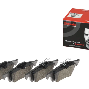Brembo Brake Pad, Prime Line, Fmsi Number D1095-7957/ D1095-8248/ D1564-7957/ D1931-9155, Low-Metallic, Set of 4 – P24148