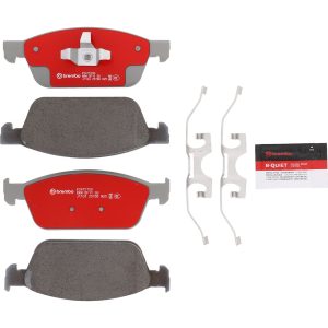 Brembo Brake Pad, Xtra Severe Duty, Fmsi Number D1645-8873, Ceramic, Set of 4, With Pad Shims and Brake Lubricant – P24157SD