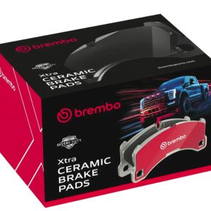 Brembo Brake Pad, Xtra Severe Duty, Fmsi Number D1414-8528, Ceramic, Set of 4, With Pad Shims and Brake Lubricant – P24166SD