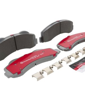 Brembo Brake Pad, Xtra Severe Duty, Fmsi Number D1414-8528, Ceramic, Set of 4, With Pad Shims and Brake Lubricant – P24166SD