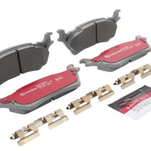 Brembo Brake Pad, Xtra Severe Duty, Fmsi Number D1602-8816, Ceramic, Set of 4, With Pad Shims/ Mounting Hardware/ Brake Lubricant – P24168SD