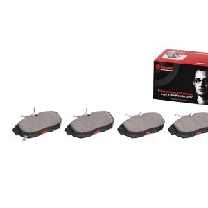 Brembo Brake Pad, Nao, Fmsi Number D1465-8664, Ceramic, Set of 4, With Hardware – P24170N
