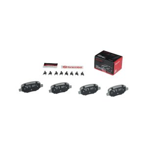 Brembo Brake Pad, Nao, Fmsi Number D1754-8970, Ceramic, Set of 4, With Hardware – P24172N