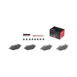 Brembo Brake Pad, Nao, Fmsi Number D1754-8970, Ceramic, Set of 4, With Hardware – P24172N