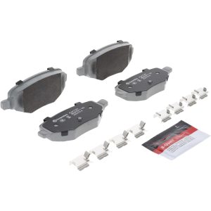 Brembo Brake Pad, Nao, Fmsi Number D1754-8970, Ceramic, Set of 4, With Hardware – P24172N