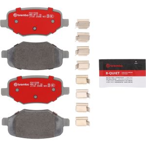 Brembo Brake Pad, Xtra Severe Duty, Fmsi Number D1754-8970, Ceramic, Set of 4, With Pad Shims/ Mounting Hardware/ Brake Lubricant – P24172SD