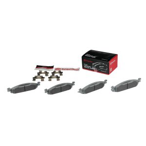 Brembo Brake Pad, Nao, Fmsi Number D1508-8715, Ceramic, Set of 4, With Hardware – P24174N