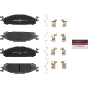 Brembo Brake Pad, Nao, Fmsi Number D1508-8715, Ceramic, Set of 4, With Hardware – P24174N
