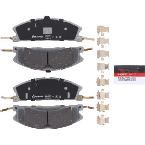 Brembo Brake Pad, Nao, Fmsi Number D1611-8881, Ceramic, Set of 4, With Hardware – P24178N
