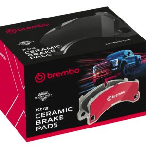 Brembo Brake Pad, Xtra Severe Duty, Fmsi Number D1328-8440, Ceramic, Set of 4, With Pad Shims/ Mounting Hardware/ Brake Lubricant – P24182SD