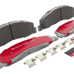 Brembo Brake Pad, Xtra Severe Duty, Fmsi Number D1328-8440, Ceramic, Set of 4, With Pad Shims/ Mounting Hardware/ Brake Lubricant – P24182SD