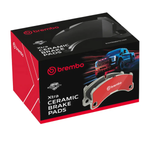 Brembo Brake Pad, Xtra Severe Duty, Fmsi Number D1790-9018, Ceramic, Set of 4, With Pad Shims/ Mounting Hardware/ Brake Lubricant – P24200SD
