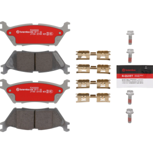 Brembo Brake Pad, Xtra Severe Duty, Fmsi Number D1790-9018, Ceramic, Set of 4, With Pad Shims/ Mounting Hardware/ Brake Lubricant – P24200SD