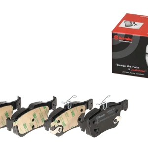 Brembo Brake Pad, Prime Line, Fmsi Number D1833-8893, Low-Metallic, Set of 4, With Pad Wear Sensor – P24201