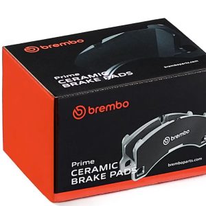 Brembo Brake Pad, Nao, Fmsi Number D1977-9206, Ceramic, Set of 4, With Brake Lubricant/ Pad Wear Sensor – P24202N