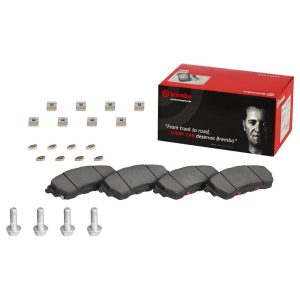 Brembo Brake Pad, Nao, Fmsi Number D1793-9022, Ceramic, Set of 4, With Hardware – P24205N