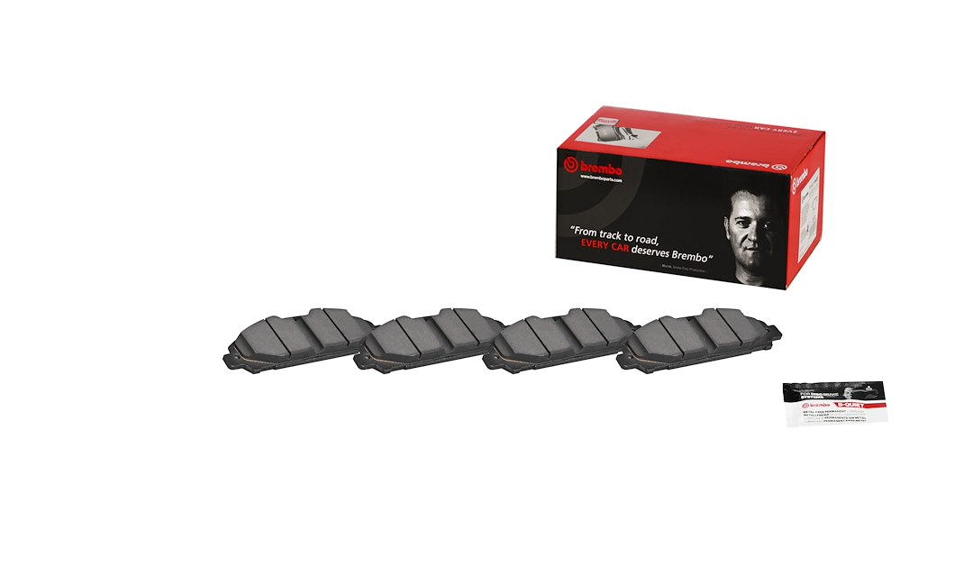Brembo Brake Pad, Nao, Fmsi Number D1791-9020, Ceramic, Set of 4, With Hardware – P24206N