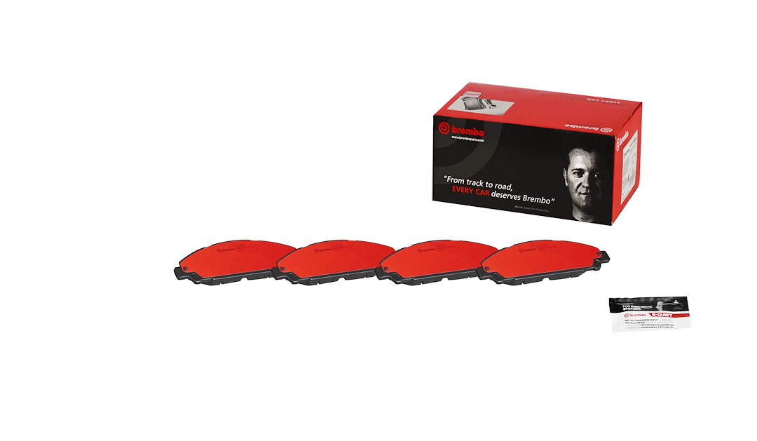 Brembo Brake Pad, Nao, Fmsi Number D1791-9020, Ceramic, Set of 4, With Hardware – P24206N