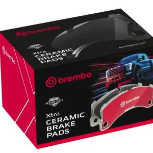 Brembo Brake Pad, Xtra Severe Duty, Fmsi Number D1279-8395, Ceramic, Set of 4, With Pad Shims and Brake Lubricant – P24212SD