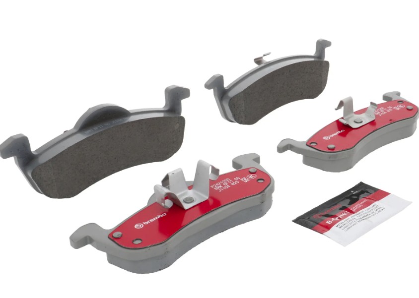 Brembo Brake Pad, Xtra Severe Duty, Fmsi Number D1279-8395, Ceramic, Set of 4, With Pad Shims and Brake Lubricant – P24212SD
