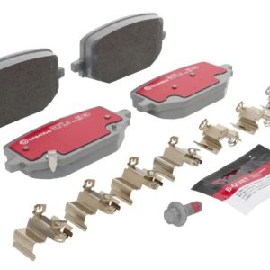 Brembo Brake Pad, Xtra Severe Duty, Fmsi Number D2231-9470, Ceramic, Set of 4, With Pad Wear Sensor/ Mounting Hardware/ Brake Lubricant – P24242SD