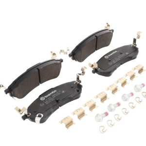 Brembo Brake Pad, Prime Line, Fmsi Number D2414-9640, Low-Metallic, Set of 4, With Mounting Hardware – P24254