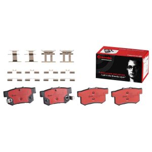 Brembo Brake Pad, Nao, Fmsi Number D537-7418, Ceramic, Set of 4, With Hardware – P28022N