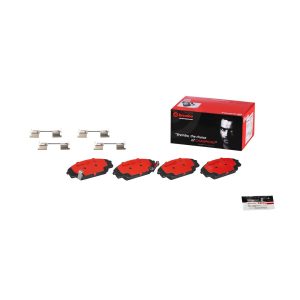 Brembo Brake Pad, Nao, Fmsi Number D829-7702, Ceramic, Set of 4, With Hardware – P28032N