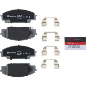 Brembo Brake Pad, Nao, Fmsi Number D829-7702, Ceramic, Set of 4, With Hardware – P28032N