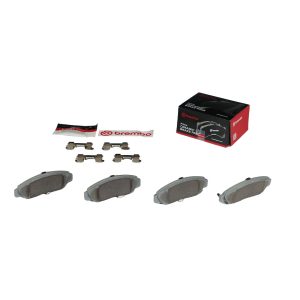Brembo Brake Pad, Nao, Fmsi Number D787-7656, Ceramic, Set of 4, With Hardware – P28034N