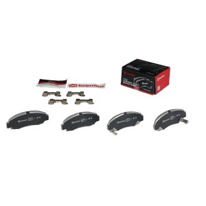 Brembo Brake Pad, Nao, Fmsi Number D787-7656, Ceramic, Set of 4, With Hardware – P28034N