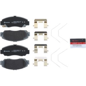 Brembo Brake Pad, Nao, Fmsi Number D787-7656, Ceramic, Set of 4, With Hardware – P28034N