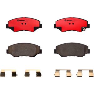 Brembo Brake Pad, Nao, Fmsi Number D914-7795, Ceramic, Set of 4, With Hardware – P28035N