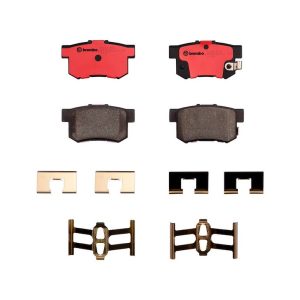 Brembo Brake Pad, Nao, Fmsi Number D536-7418, Ceramic, Set of 4, With Hardware – P28039N