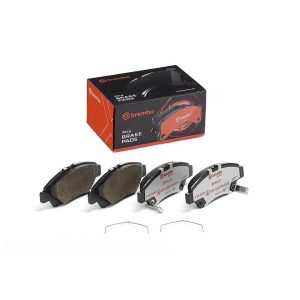 Brembo Brake Pad, Xtra Line, Fmsi Number D1394-8502, Low-Metallic, Set of 4, With Pad Wear Sensor and Mounting Hardware – P28050X